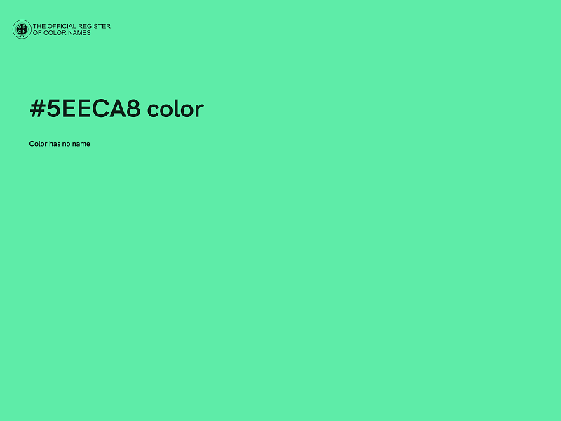 #5EECA8 color image