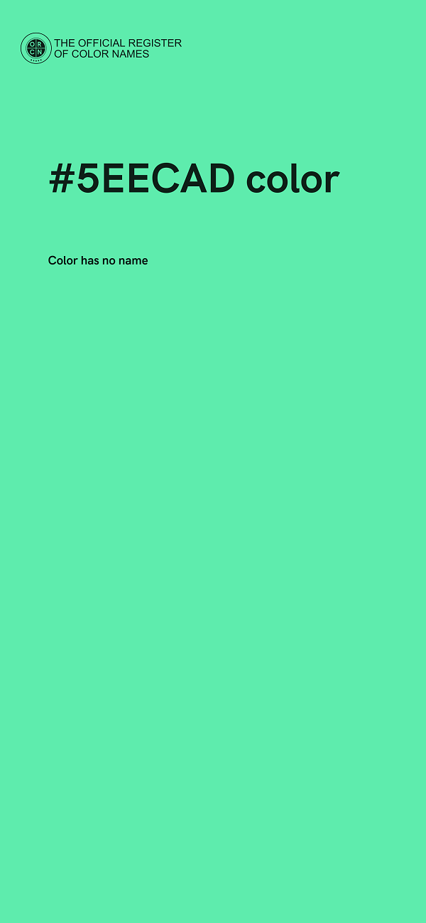 #5EECAD color image