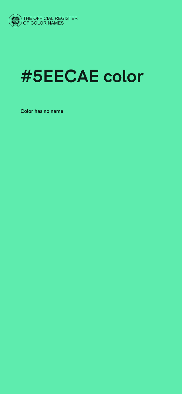 #5EECAE color image