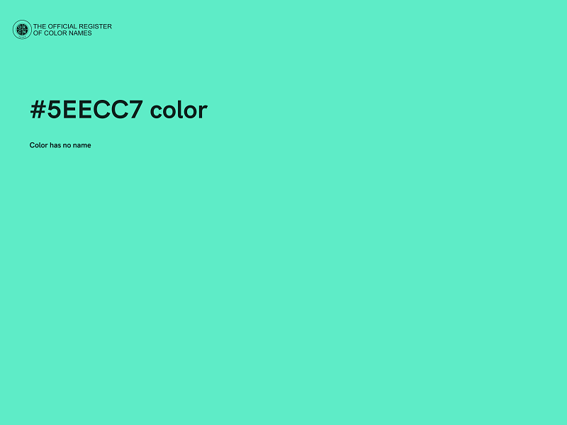 #5EECC7 color image