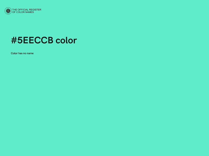 #5EECCB color image