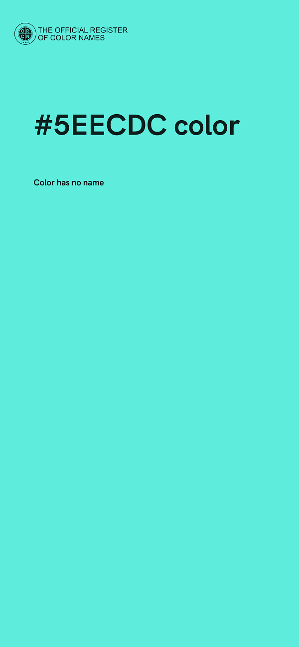 #5EECDC color image
