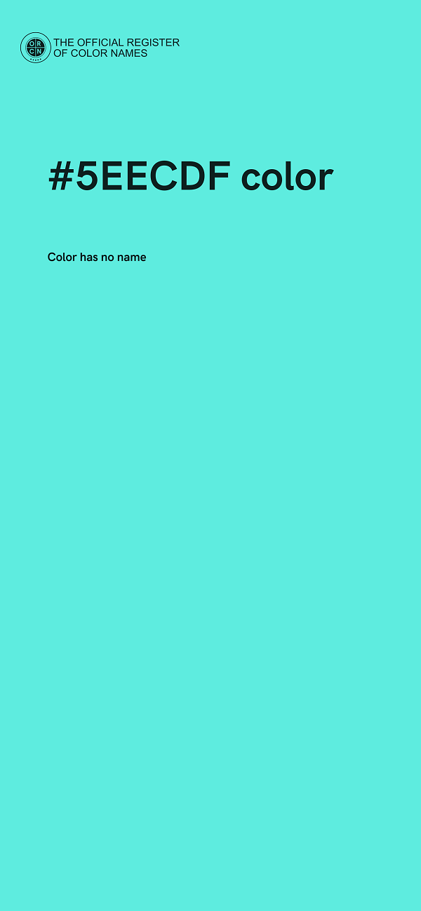 #5EECDF color image
