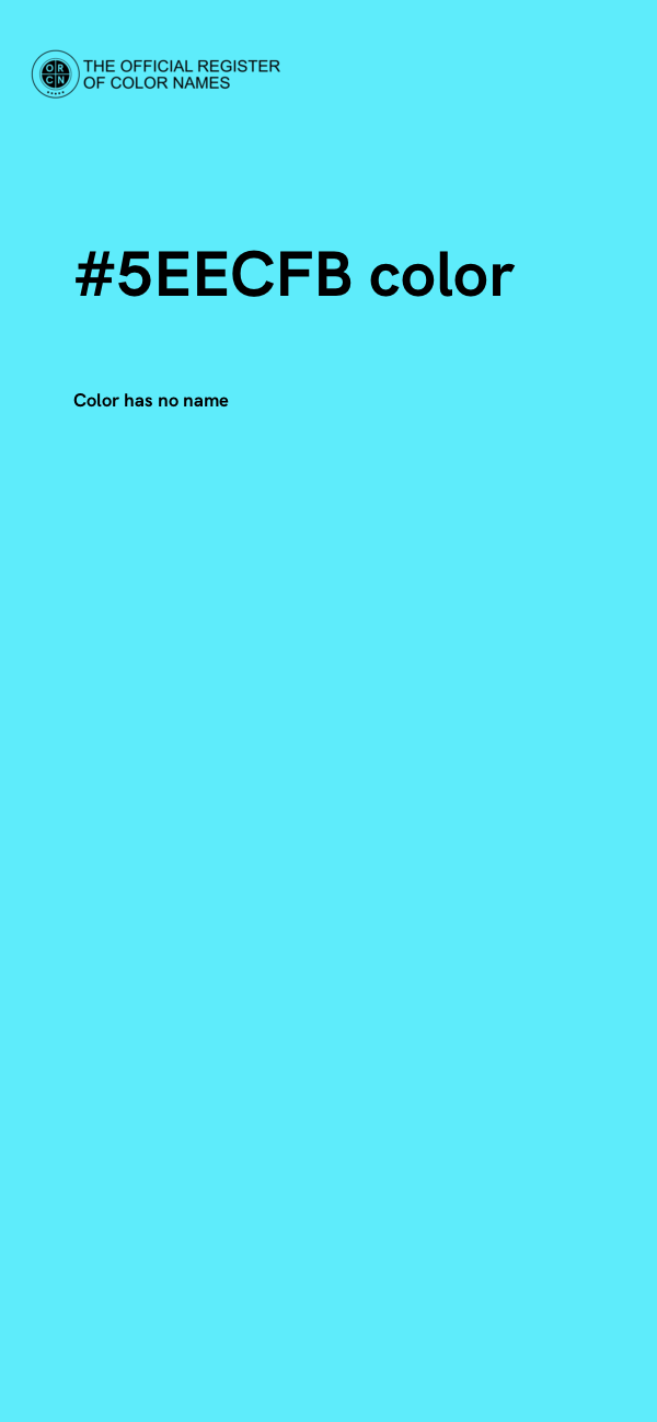 #5EECFB color image