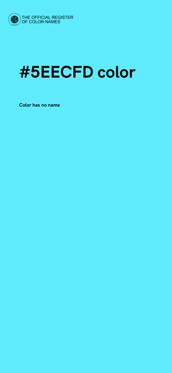 #5EECFD color image