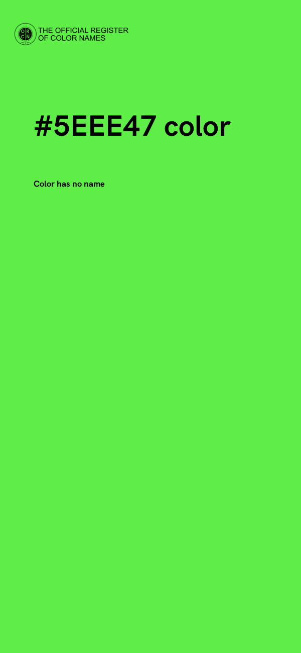 #5EEE47 color image