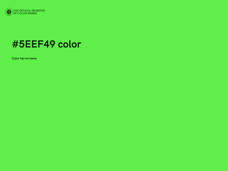 #5EEF49 color image