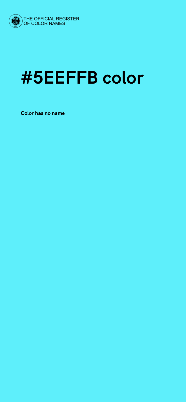 #5EEFFB color image