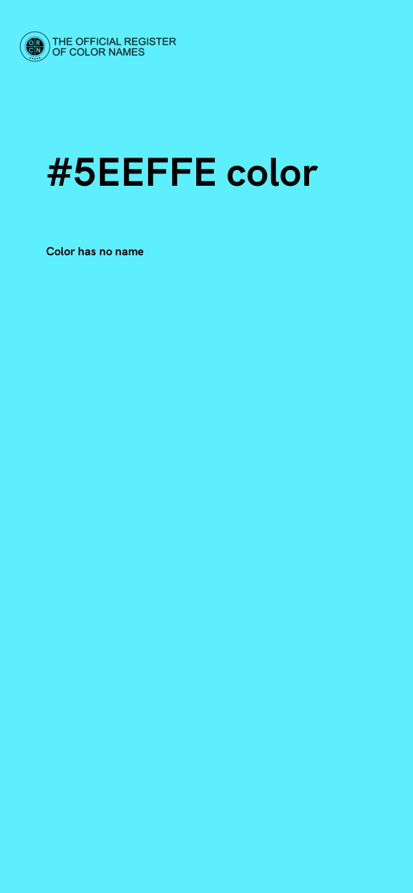 #5EEFFE color image