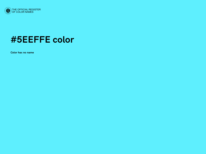 #5EEFFE color image