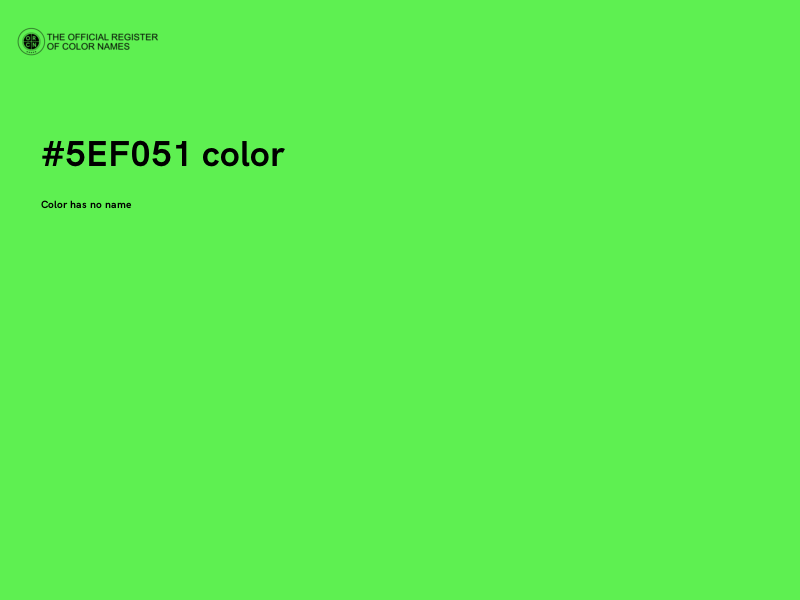 #5EF051 color image