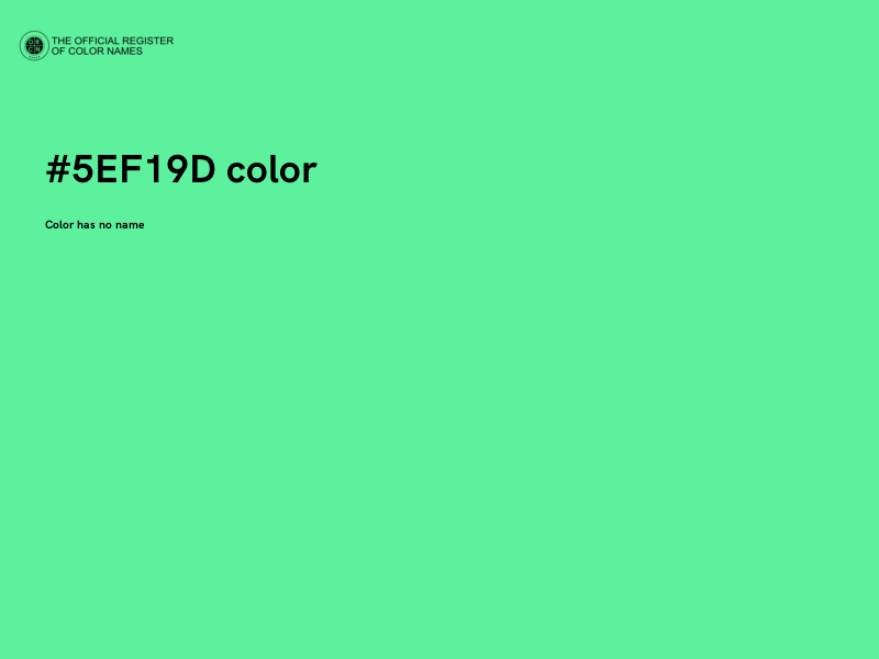 #5EF19D color image