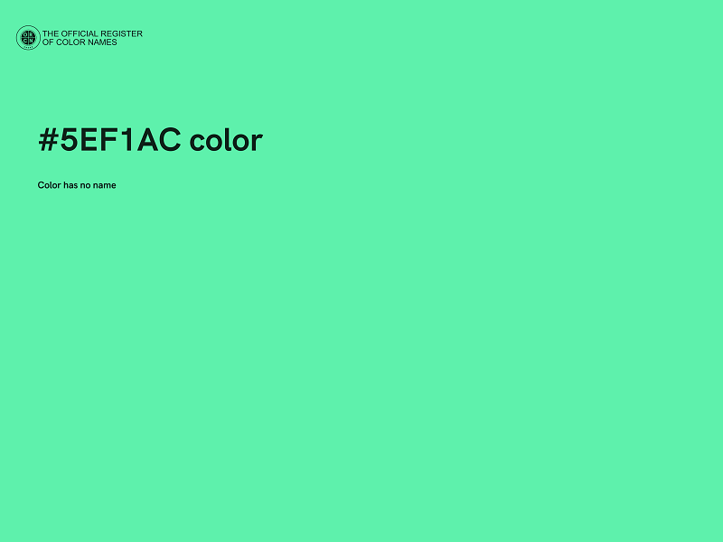 #5EF1AC color image