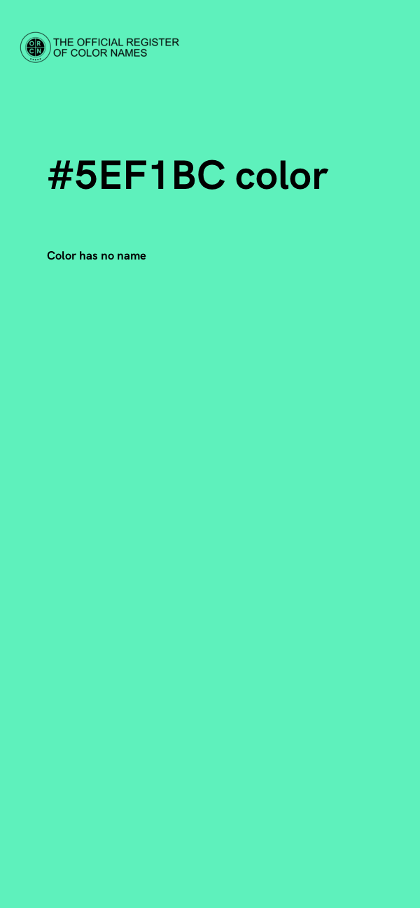 #5EF1BC color image