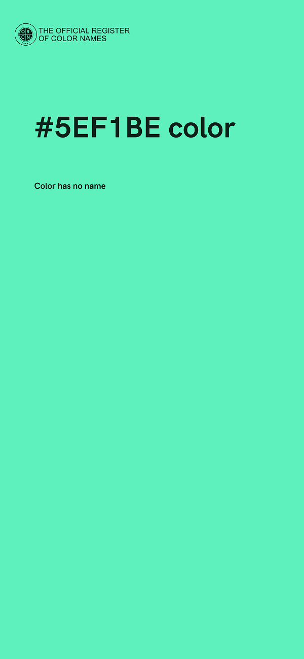 #5EF1BE color image