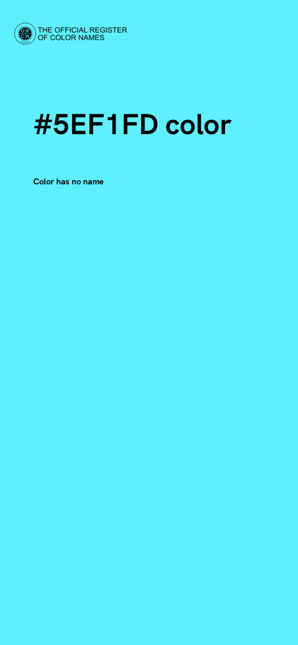 #5EF1FD color image