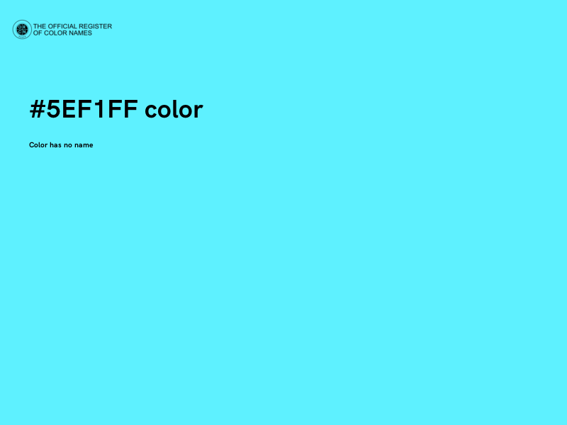#5EF1FF color image
