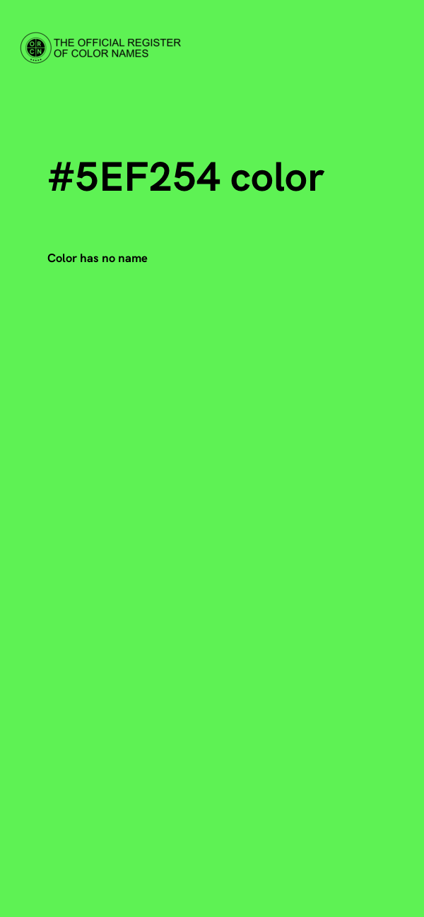 #5EF254 color image