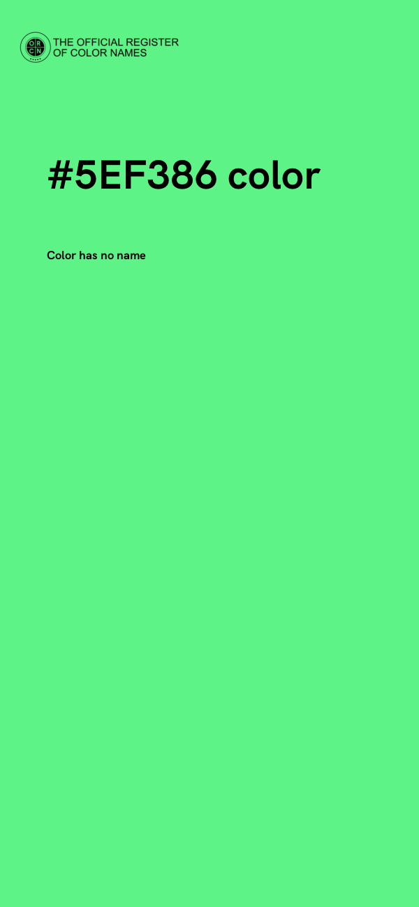 #5EF386 color image