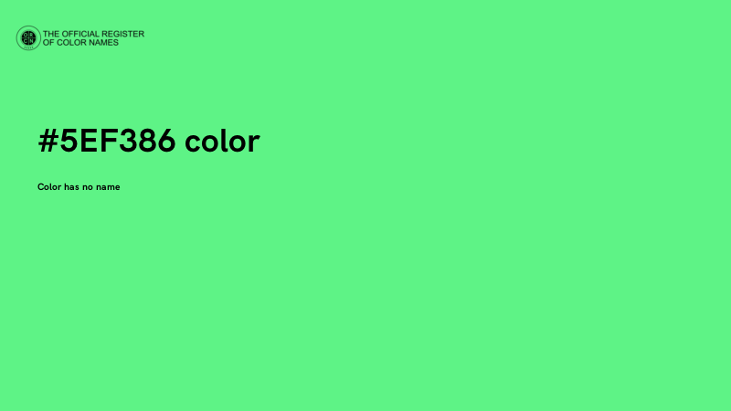 #5EF386 color image