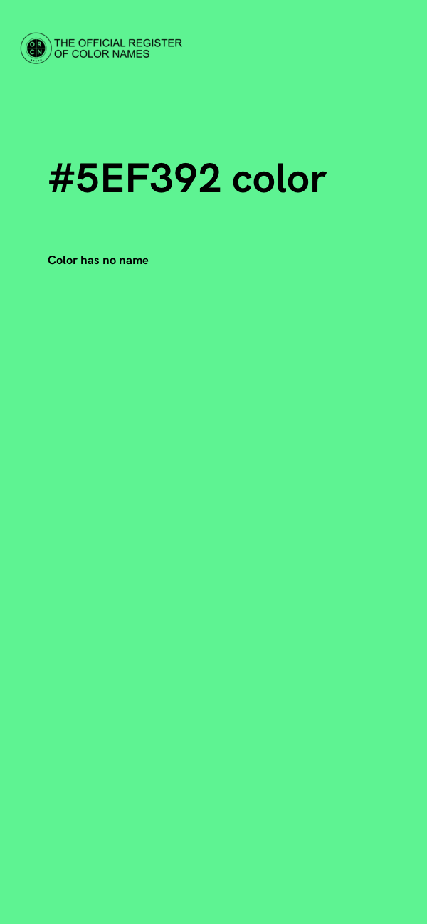 #5EF392 color image