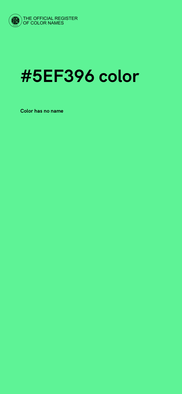#5EF396 color image