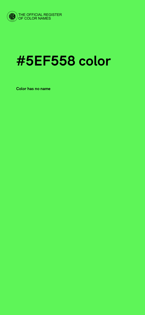 #5EF558 color image