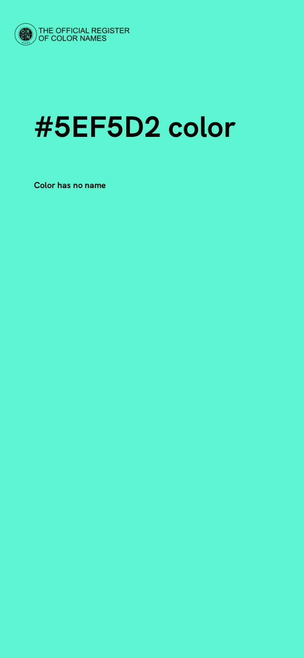 #5EF5D2 color image