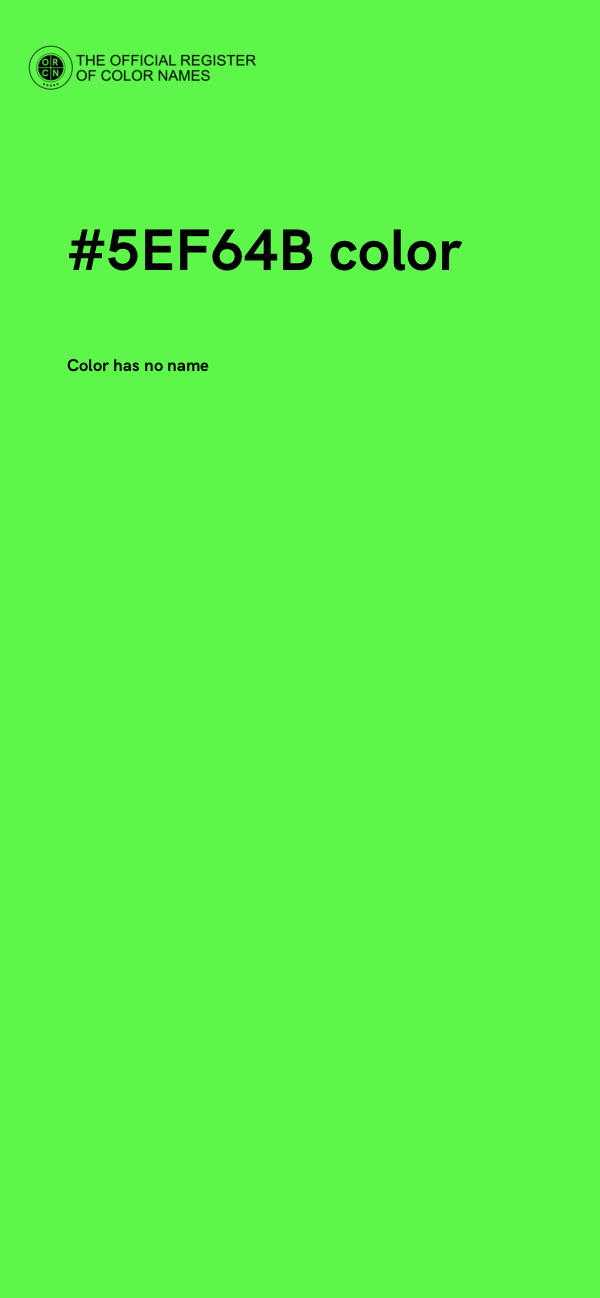 #5EF64B color image