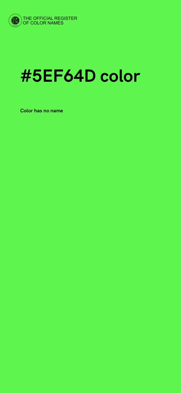 #5EF64D color image