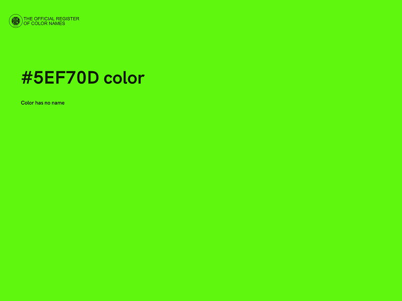 #5EF70D color image