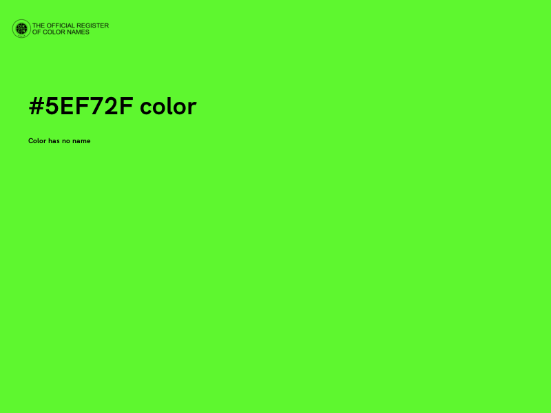 #5EF72F color image