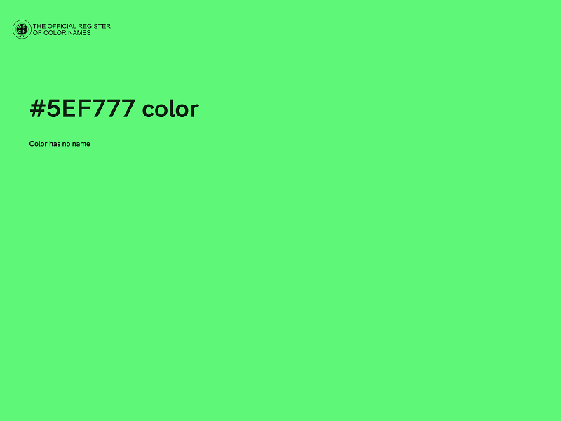 #5EF777 color image