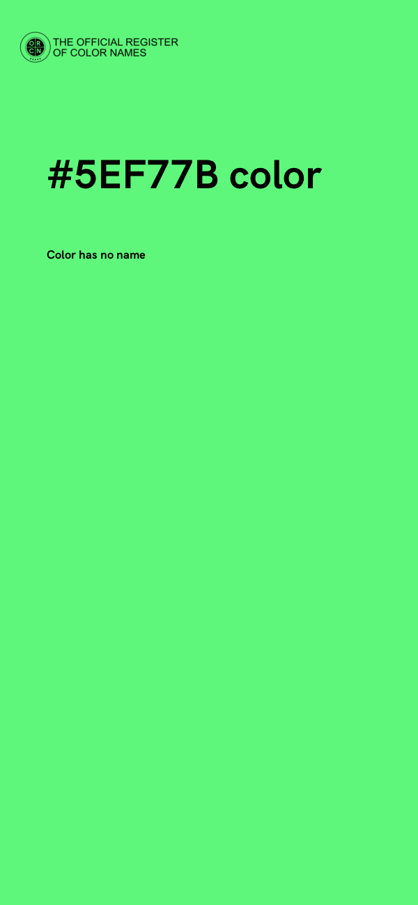 #5EF77B color image