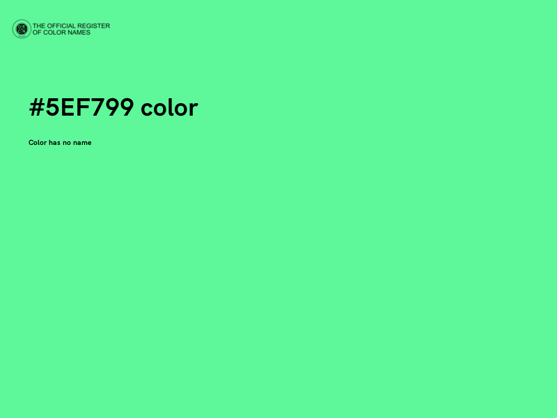 #5EF799 color image