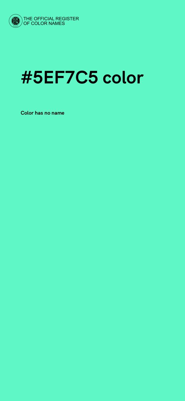 #5EF7C5 color image