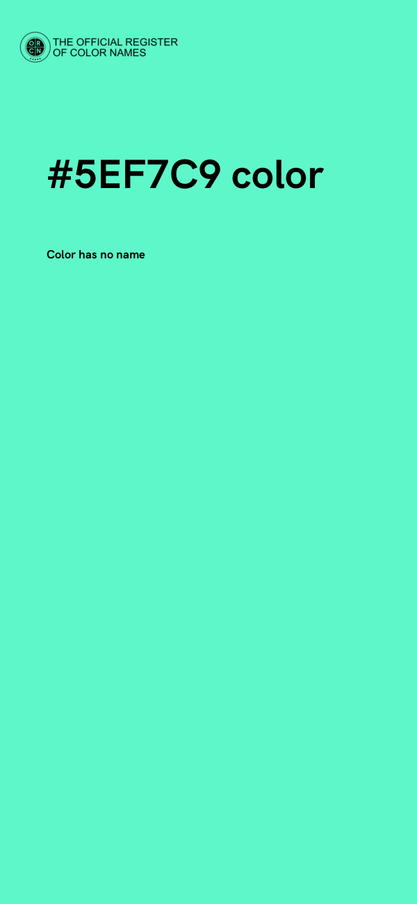 #5EF7C9 color image