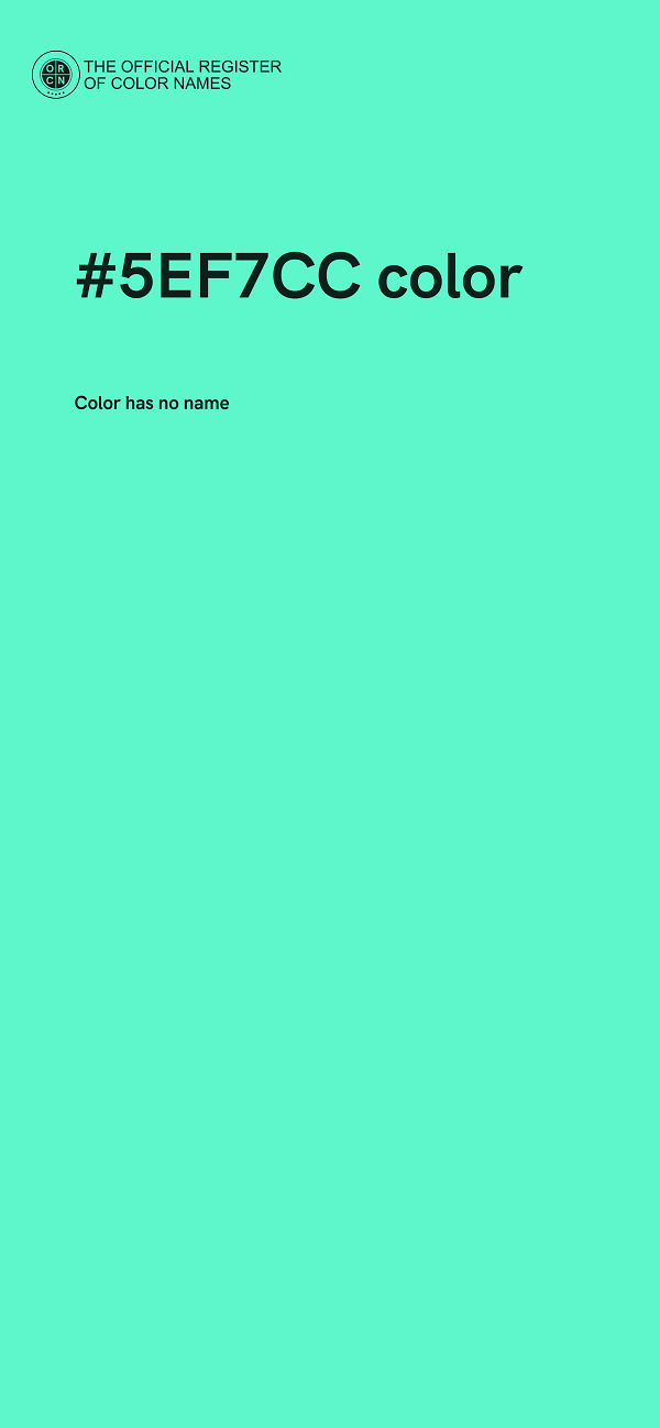 #5EF7CC color image