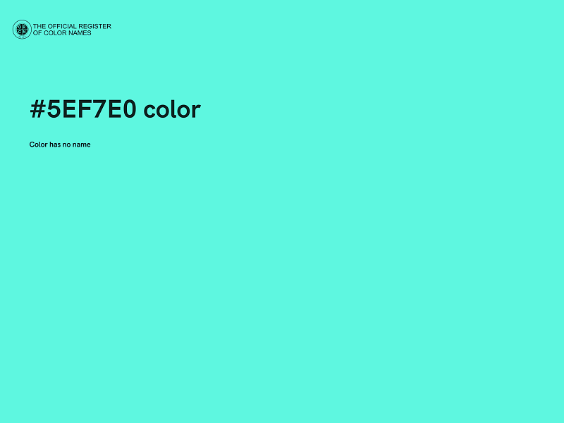 #5EF7E0 color image