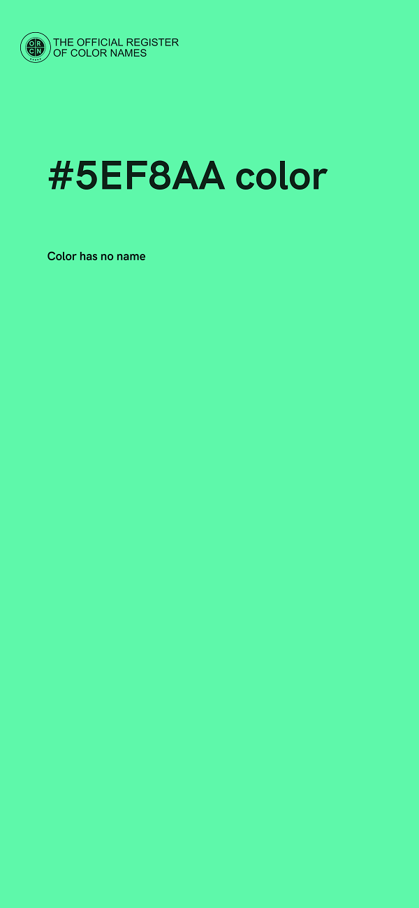 #5EF8AA color image