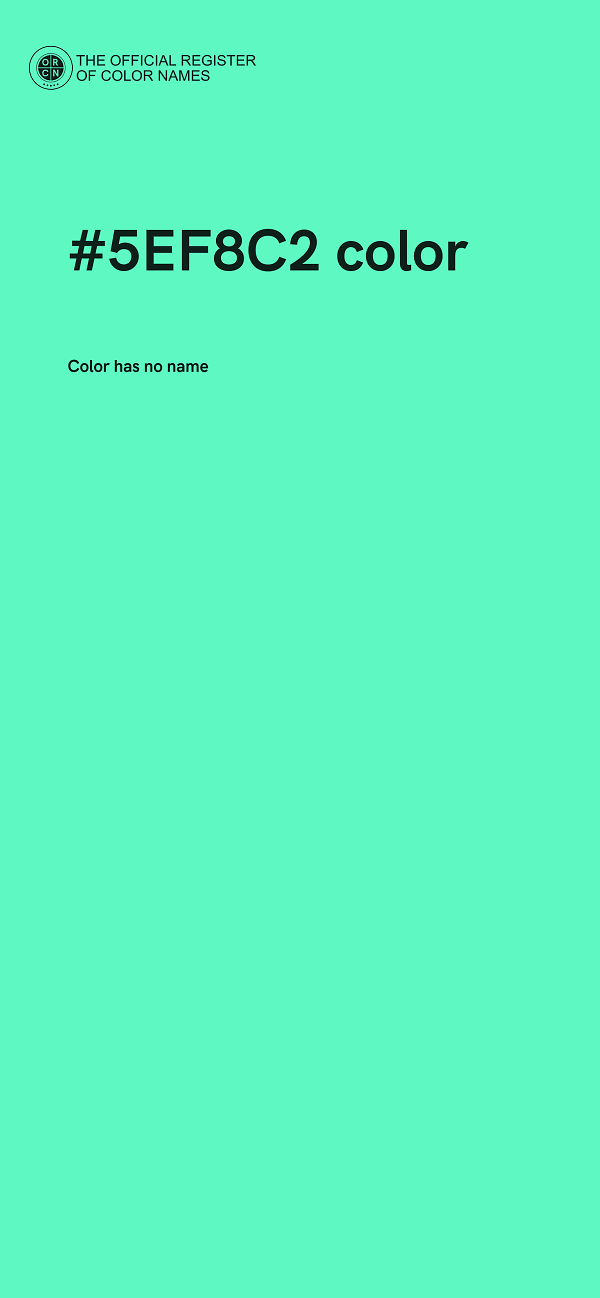 #5EF8C2 color image