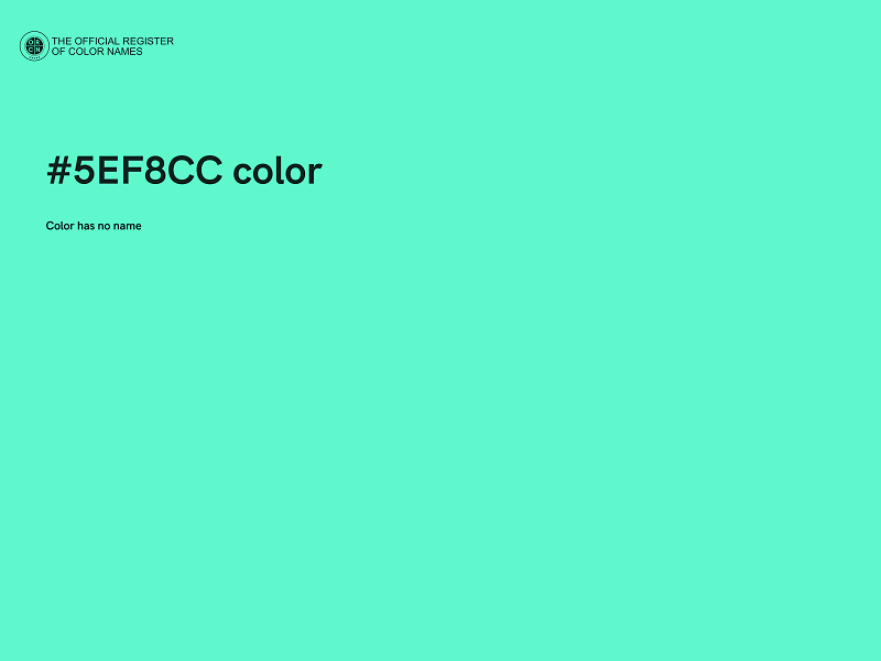 #5EF8CC color image