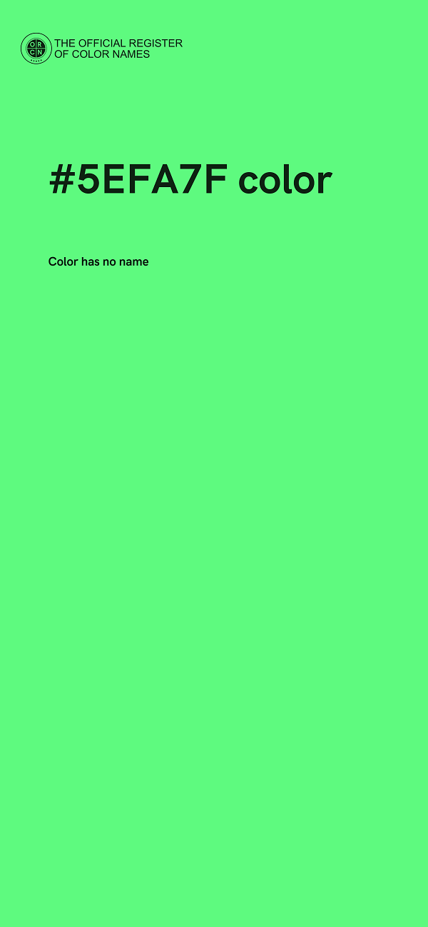 #5EFA7F color image
