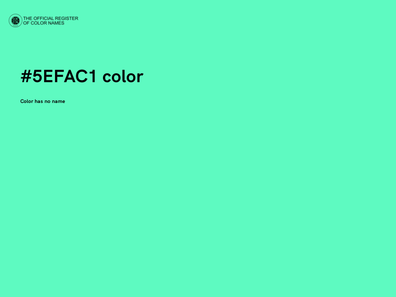 #5EFAC1 color image