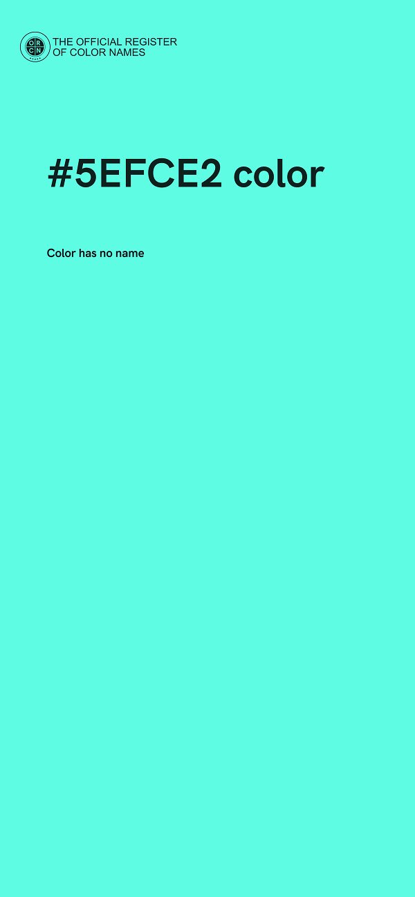 #5EFCE2 color image