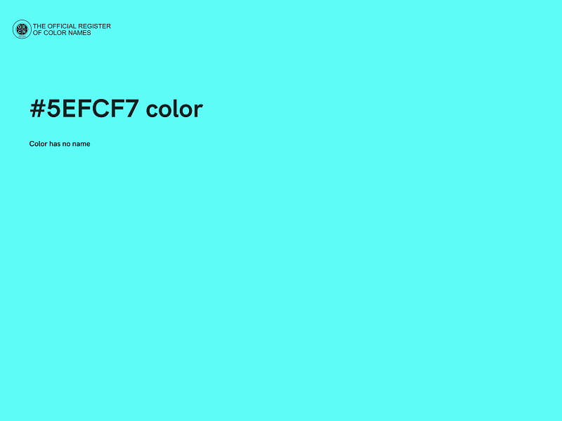 #5EFCF7 color image