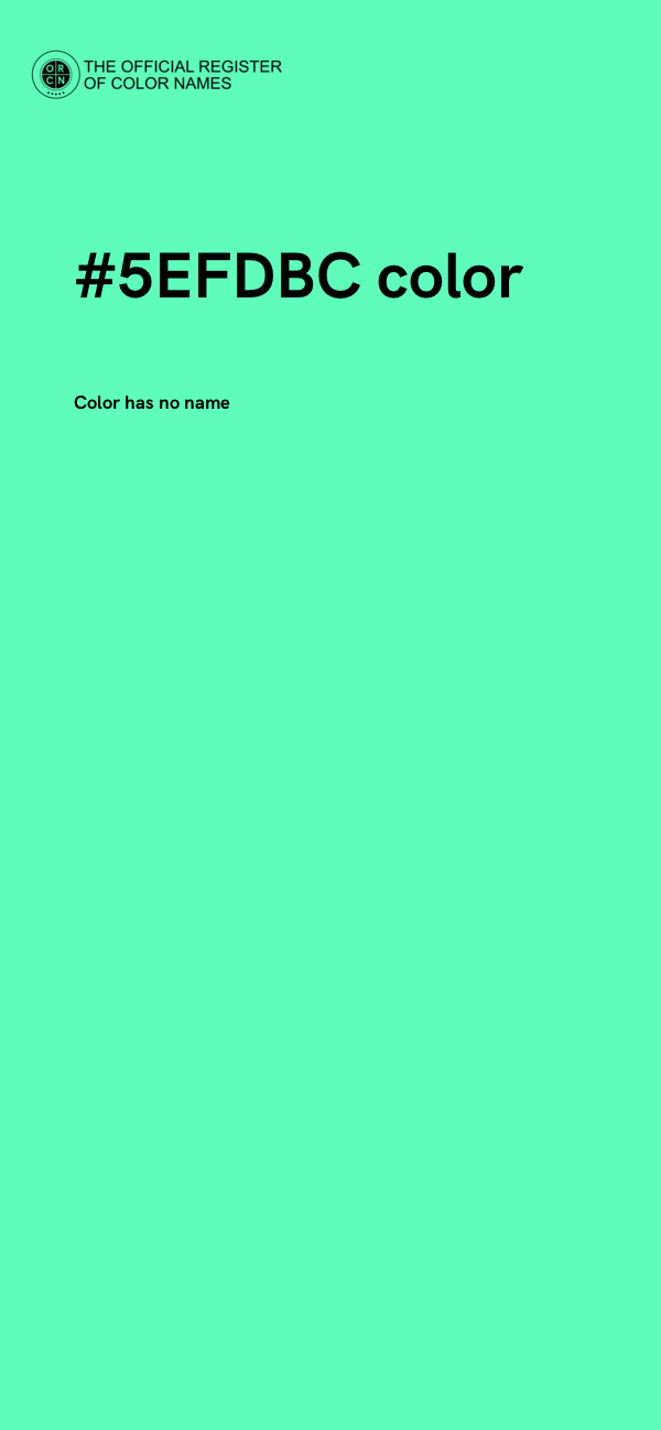 #5EFDBC color image