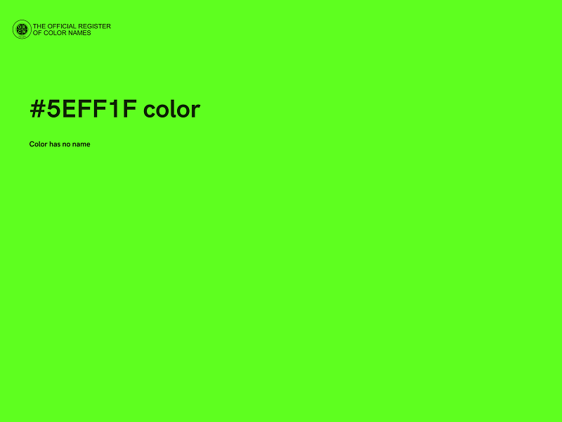 #5EFF1F color image