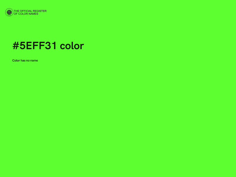 #5EFF31 color image