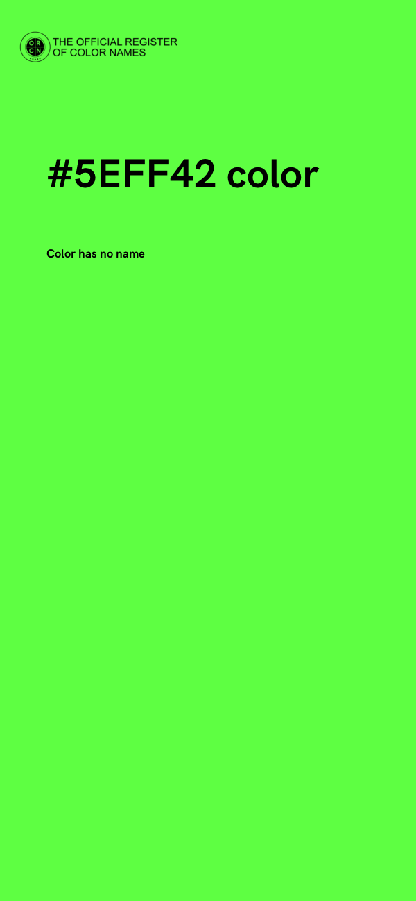 #5EFF42 color image